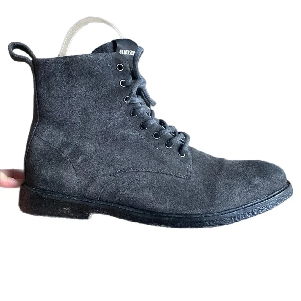 BLACKSTONE QM23 SUEDE LEATHER ZIPPER HIGH BOOTS